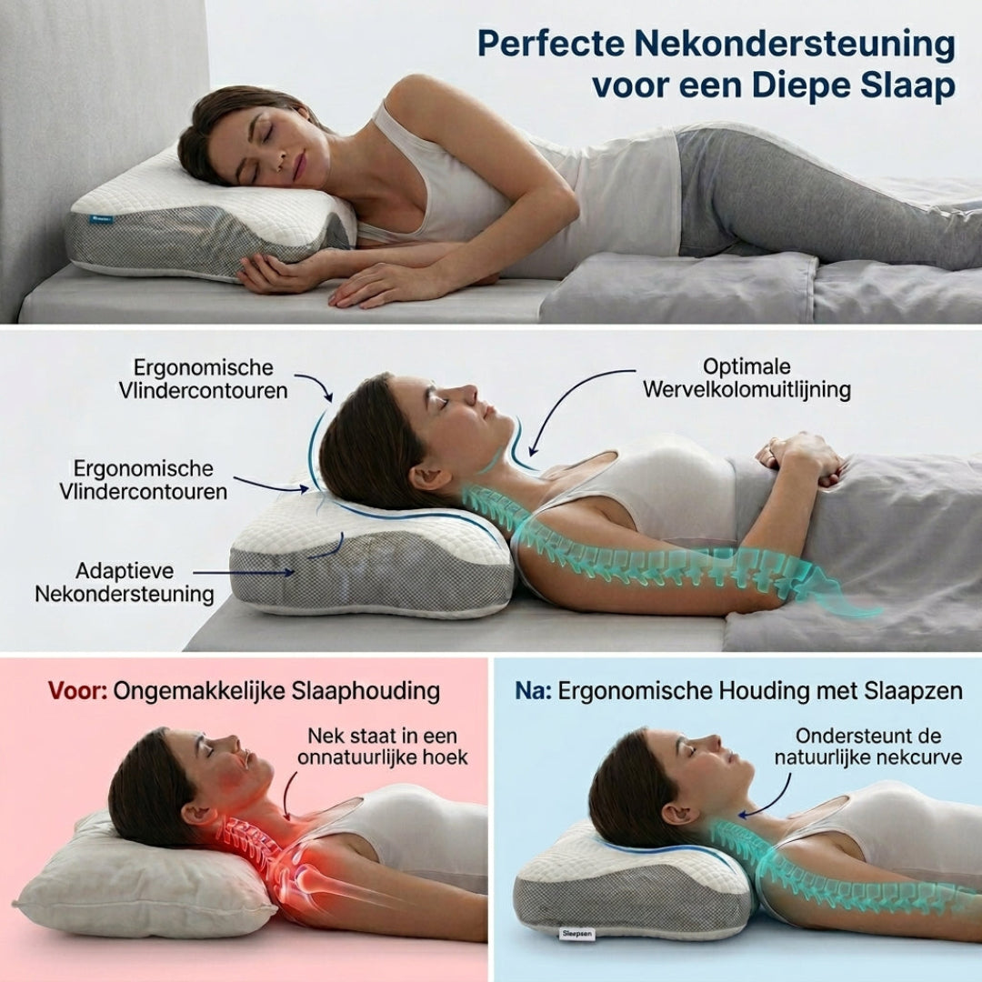 SlaapZen™ Ergonomisch Nekkussen